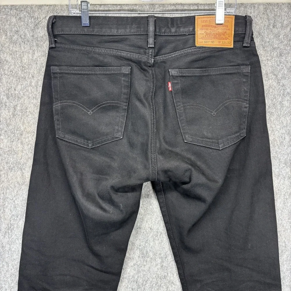 Levi's Premium 501 '93 Jeans Men's 32 x 32 Black Button Fly Straight Americana